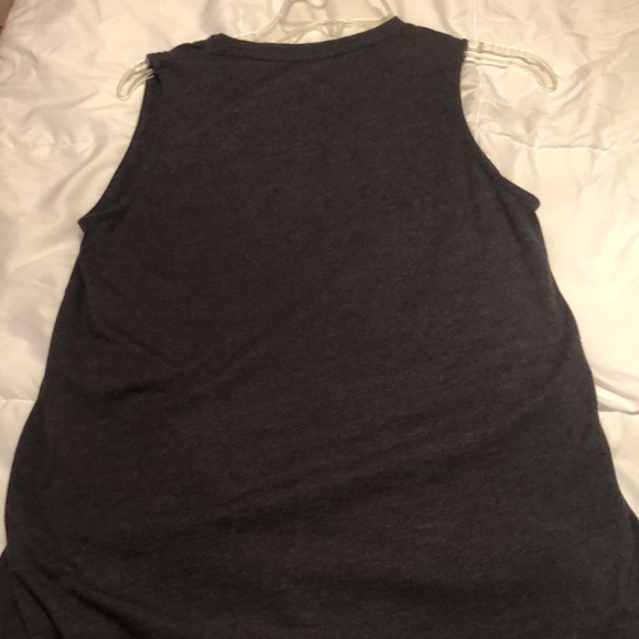 Gray V-Neck Tank Top - Picture 6 of 6